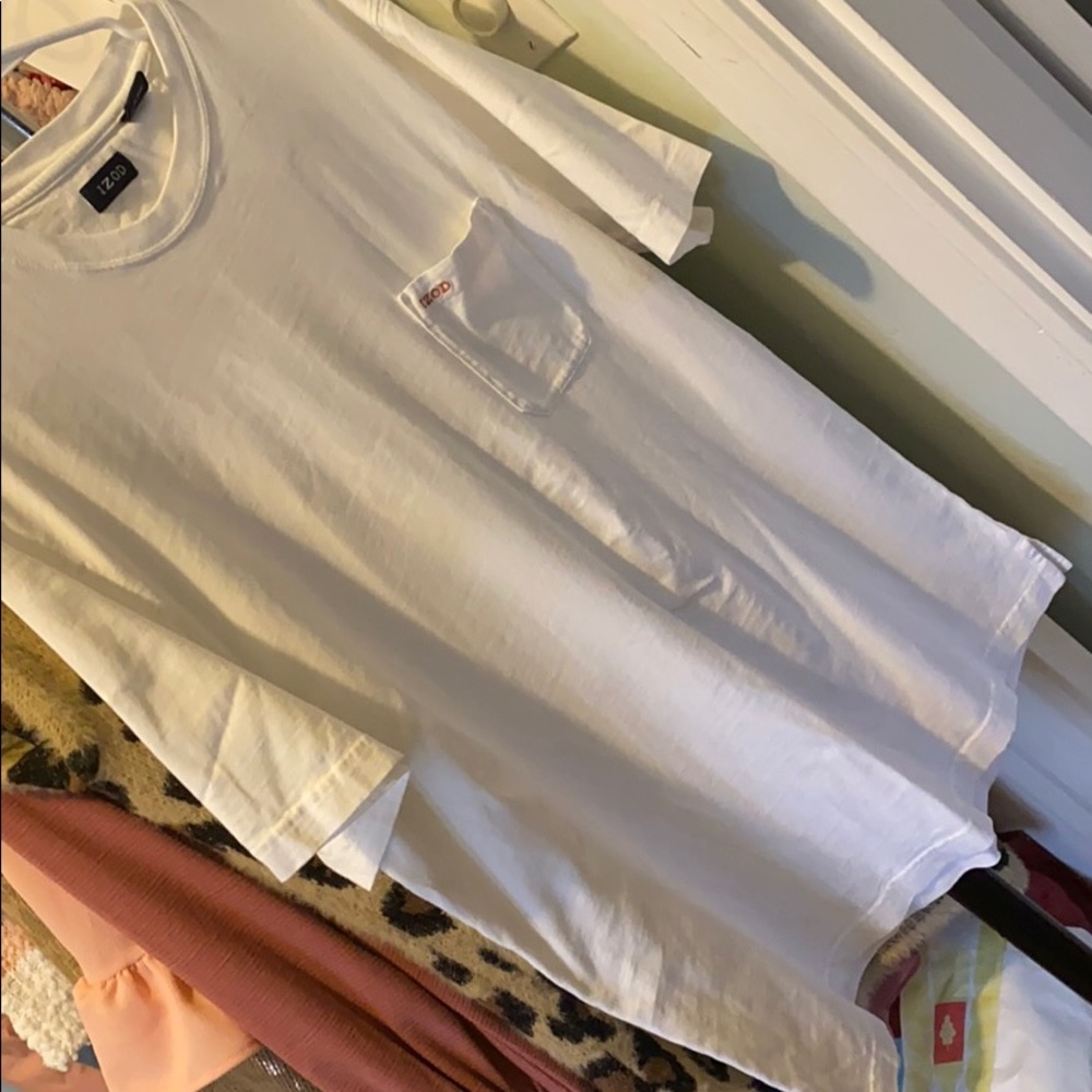 white izod t shirt
